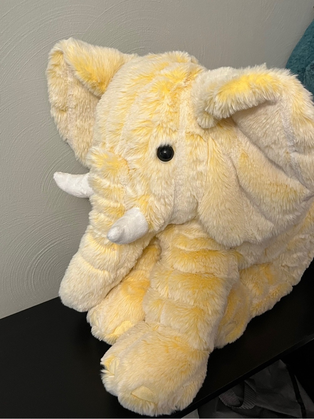 Minky large Plush Yellow Elephant stuffie stuffed animal